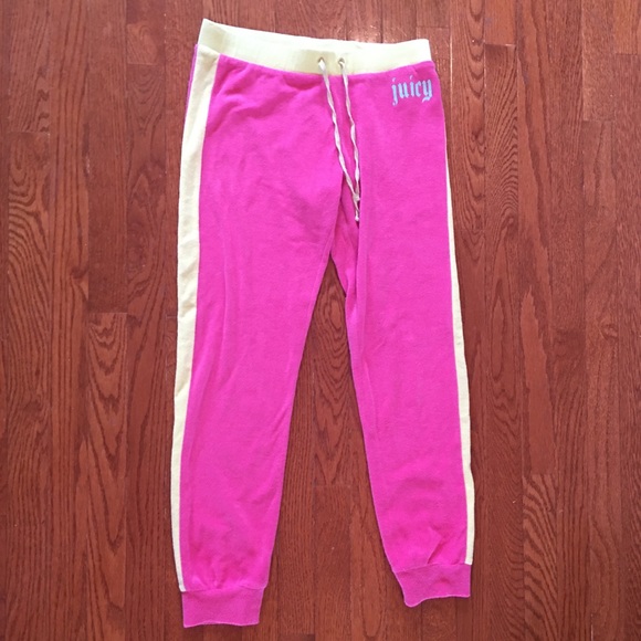 Juicy Couture Pants - JUICY COUTURE pink sweatpants(juniors) size small